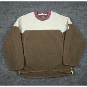 FP Movement Drifter Quilted Crew Fleece Sweater Women's Small Color Block Jacket